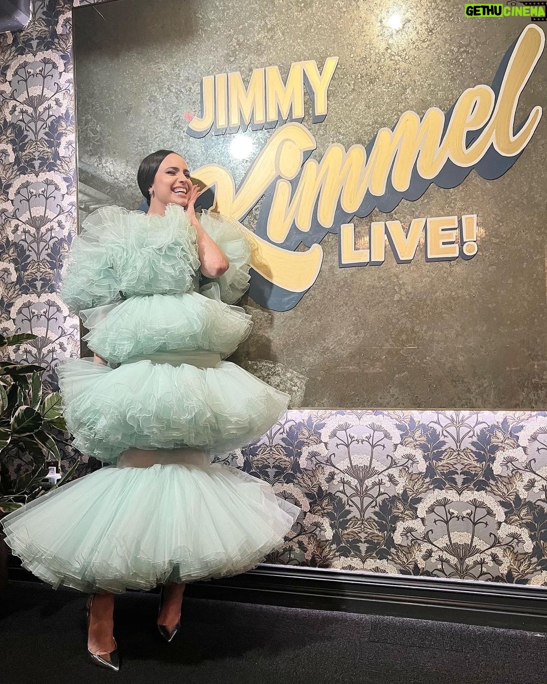 Sofia Carson Instagram - my heart could burst @jimmykimmellive 🤍