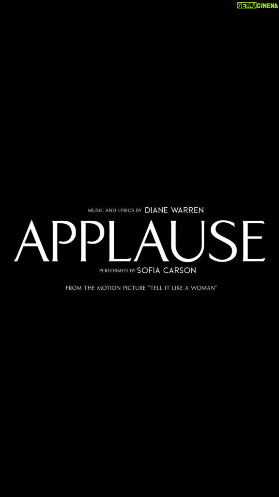 Sofia Carson Instagram - APPLAUSE is out NOW 🤍 Our song is an anthem for women, from the powerful film “Tell It Like A Woman”. A film directed by women, about women, for everyone. A beautiful and deeply timely reminder to applaud ourselves for how far we’ve come, and to applaud ourselves for how far we will go. Because we fight like women, we survive like women, and we do it together. On behalf of all women, thank you, Diane, for giving us Applause… Link in bio🤍