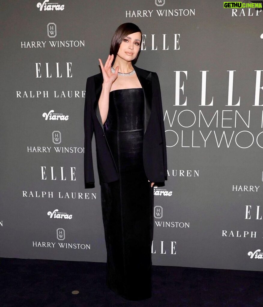 Sofia Carson Instagram - Thank you @elleusa & @ralphlauren 🤍🌙 Grateful to be a Woman In Hollywood.