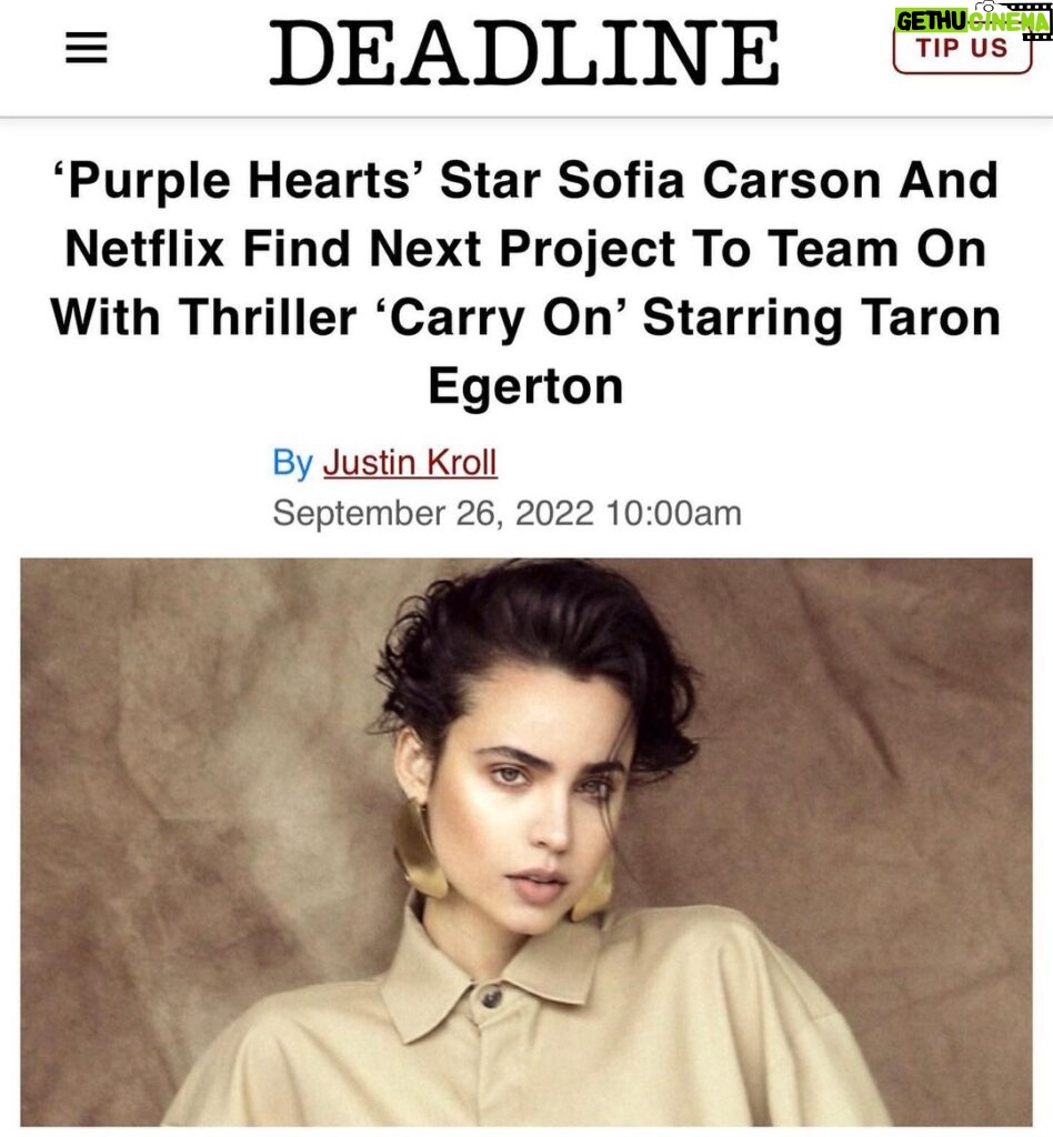 Sofia Carson Instagram - Thrilled to star alongside Taron Egerton and Jason Bateman in our film “Carry On” directed by the legendary Jaume Collet Sara🖤 Thank you Steven Spielberg, Holly Bario, Leslee Feldman and my @amblin family. Thank you to my @netflix family. What a flight this will be…. @taron.egerton @jasonbateman @danielledeadwyler Ps. I’ve been holding on to this secret, and I am so happy it’s finally yours. Ready for take off…