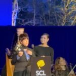 Sofia Carson Instagram - Applause won Best Original Song at the SCL Awards. Thank you #SCLAwards for this beautiful honor. Forever applauding the remarkable being you are my @dianewarren 🤍💫