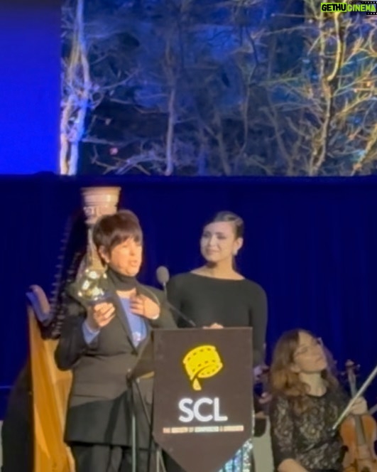 Sofia Carson Instagram - Applause won Best Original Song at the SCL Awards. Thank you #SCLAwards for this beautiful honor. Forever applauding the remarkable being you are my @dianewarren 🤍💫