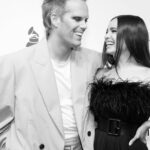 Sofia Carson Instagram - Honored to honor you @tranterjustin 💜 GRAMMY Museum