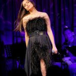 Sofia Carson Instagram - Last night, I sang Come Back Home at the @grammymuseum honoring my dear @tranterjustin with the writers that we wrote our song and soundtrack with. A night we will never forget💜 Adore you @tranterjustin @skylerstonestreet @dannygrip @erencannata GRAMMY Museum