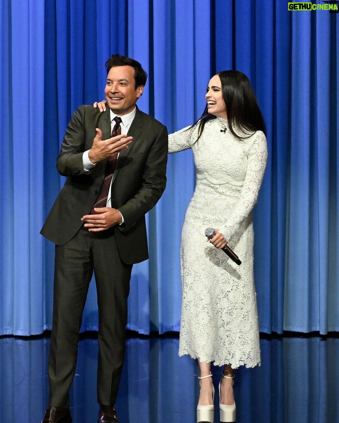 Sofia Carson - 738K Likes - @sofiacarson stops by Studio 6B to talk #PurpleHearts! #FallonTonight