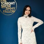 Sofia Carson Instagram - @sofiacarson stops by Studio 6B to talk #PurpleHearts! #FallonTonight The Tonight Show Starring Jimmy Fallon