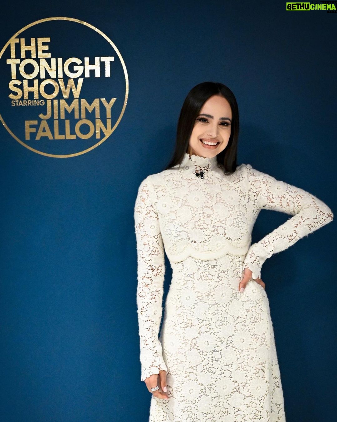 Sofia Carson - 738K Likes - @sofiacarson stops by Studio 6B to talk #PurpleHearts! #FallonTonight