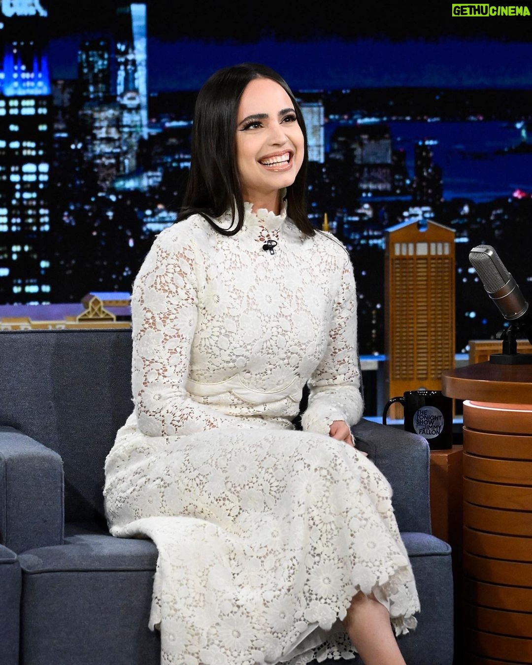 Sofia Carson - 738K Likes - @sofiacarson stops by Studio 6B to talk #PurpleHearts! #FallonTonight