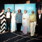 Sofia Carson Instagram - Sharon Stone & Alessandro Benetton, my awe and admiration are yours. Honored to have stood by your side. Thank you, United Nations Correspondents Association. Honored to be your “Global Advocate Of The Year”. 🩵 New York, New York