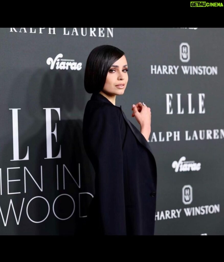 Sofia Carson Instagram - Thank you @elleusa & @ralphlauren 🤍🌙 Grateful to be a Woman In Hollywood.