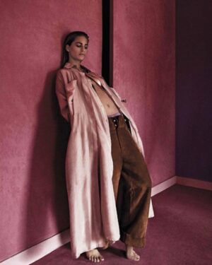 Solène Hébert Instagram - Pink is the new black #actress #pink #magazine #shooting @purplefashionmagazine 📷 #camillebidault