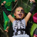 Solenn Heussaff Instagram - #HappyHalloween My 3 stars as a Bat, a Skeleton and a Godess! I wanted to dress as an Icebath but the whole freezer was to heavy to carry around! Philippines