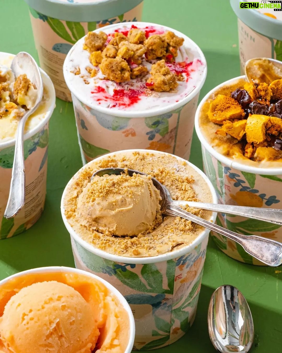 Solenn Heussaff Instagram - Itβs finally here! ππΌ @solenn.manila Manila Creamery collab features delightfully nostalgic treats in five crave-worthy ice cream flavors: π¨ Tahoney β Taho sorbet with a soy and coconut milk base with honeycomb and chewy tapioca pearls π¨ Lemon Yakult Crunch - Yakult sherbet churned with lemon curd, topped with cornflake oat crumble π¨ Sweet Corn Crumble - Sweet and buttery corn gelato base with a tart raspberry swirl and crumbled Tomi sweet corn chips π¨ Brown Butter Polvoron - A delightfully sweet polvoron gelato base churned with brown butter π¨ Blood Orange Negroni - Blood orange sorbet infused with the bold flavors of a classic Negroni Which flavor are you trying out first? Available now at solennmanila.com, GrabFood via Manila Creamery, and Manila Creamery stores. #SolennManila