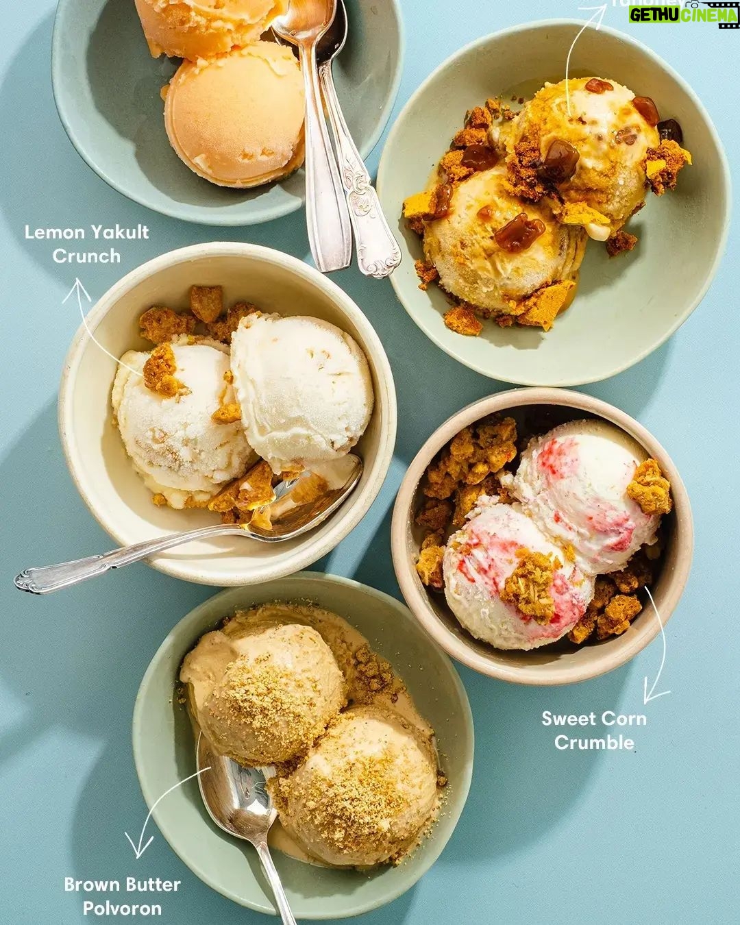 Solenn Heussaff Instagram - Itβs finally here! ππΌ @solenn.manila Manila Creamery collab features delightfully nostalgic treats in five crave-worthy ice cream flavors: π¨ Tahoney β Taho sorbet with a soy and coconut milk base with honeycomb and chewy tapioca pearls π¨ Lemon Yakult Crunch - Yakult sherbet churned with lemon curd, topped with cornflake oat crumble π¨ Sweet Corn Crumble - Sweet and buttery corn gelato base with a tart raspberry swirl and crumbled Tomi sweet corn chips π¨ Brown Butter Polvoron - A delightfully sweet polvoron gelato base churned with brown butter π¨ Blood Orange Negroni - Blood orange sorbet infused with the bold flavors of a classic Negroni Which flavor are you trying out first? Available now at solennmanila.com, GrabFood via Manila Creamery, and Manila Creamery stores. #SolennManila