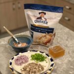 Solenn Heussaff Instagram - You will love this savory tuna risotto from @quakeroatsph ! The flavors from the broth mushroom and onion go very well with the rolled oats! I love that Quaker Oats has 1.7x more protein which helps you stay full longer, gives you more energy and beta glucan to lower your cholesterol #ShareTheGiftOfQuaker with something wholesome and healthy #CelebrateQuakerChristmas Get a can of 189g tuna when you purchase 1.2kgs of @quakerph Rolled Oats! Available in all leading supermarkets until supplies last