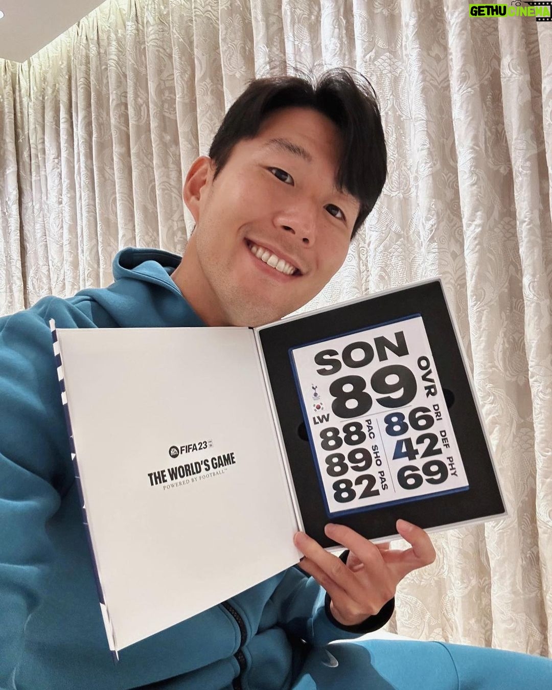 Son Heung-min Instagram - Rest and recovery after Champions League nights - @EASportsFIFA 😎 #FIFA23 London, United Kingdom