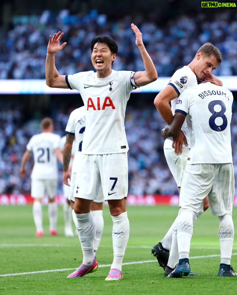 Son Heung-min Instagram - Yessss what a great team result and incredible atmosphere today!! 🤍🤍 #COYS Tottenham Hotspur Stadium
