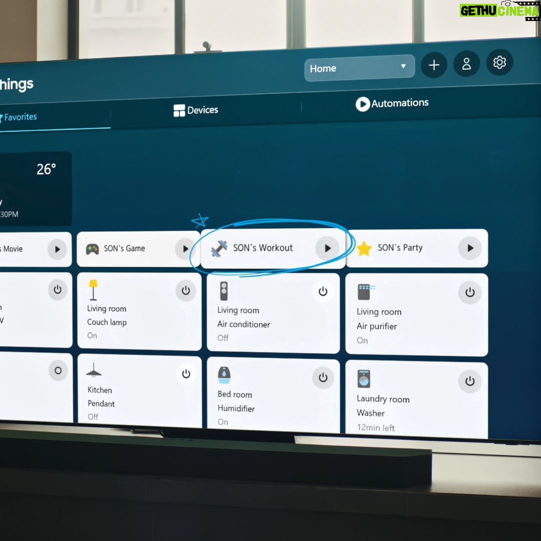 Son Heung-min Instagram - At home alll day after training with my 8K TV 😁 @samsungtv #NeoQLED8K #bestTV