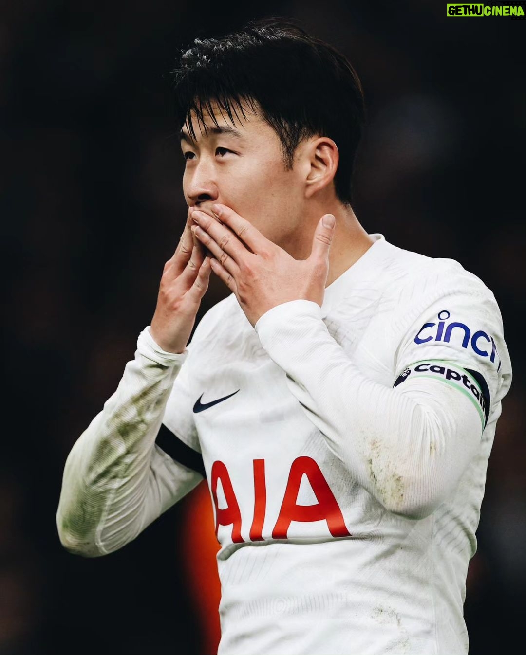 Son Heung-min Instagram - This is the reaction we wanted. Back to winning ways. Thank you for the love everyone. COYS!! 🤍 Tottenham Hotspur Stadium