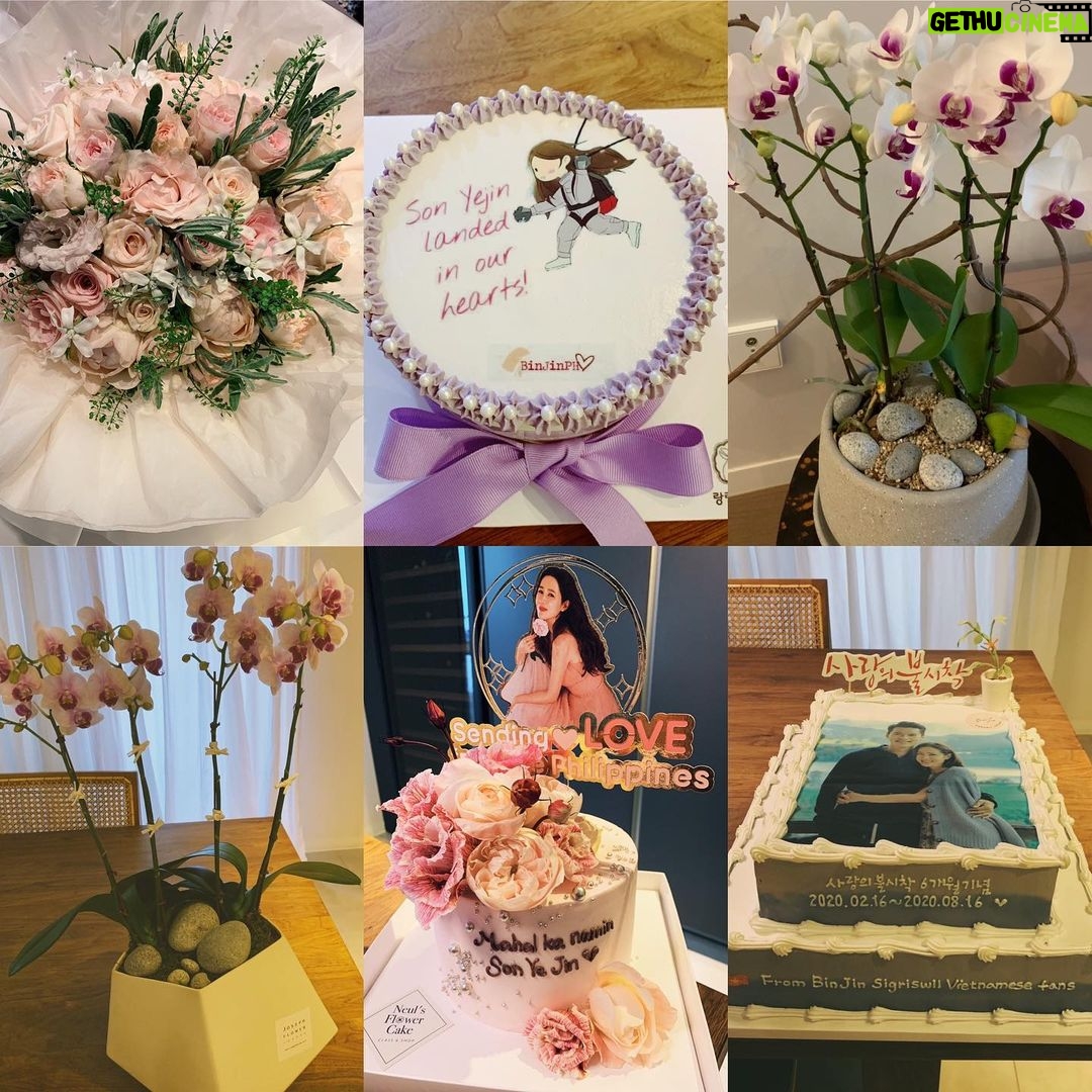 Son Ye-jin Instagram - 안녕하세요~어려운 시기에 잘지내고계신가요? 여러분이 주시는 선물.꽃.편지.케잌들.항상 잘 받고있어요. 일일이 고맙다고 말을못해서 이렇게 글을써요.정말 여러분들이 주는사랑에 문득문득 뭉클할때가있어요.여러분이 선물을 고르기전에 편지를 쓰기전에 얼마나 예쁜마음으로 준비를하고 고민을할지 느껴져서 그런것같아요. 그동안 보내준 선물들 사진을 다찍어두지 못해서 미안해요. 집은항상 여러분이 보내주는 화분과꽃으로 향기가 가득하고 주위사람들과 자르기도 아까운 케잌들을 아주 자주 나눠먹어요~여러분들이 주시는 사랑이 너무 커서 그것을 기쁘게만 받아도 될지 모를정도에요. 항상 감사하고 잊지않을께요. 우리 계속 건강지키면서 다시 웃으며 깊은허그를 할수있는 날이 오길 바래요.건강하세요! Hi~Are you guys doing well? We’re spending a hard time. I always received presents,flowers,cakes and letters. Unfortunately I can’t thank each person. So I’m writing now. When I think about your support and love, I feel very touched. Before buying presents or writing letters I can’t imagine,How much you are thinking of and considering..😭 I’m so sorry, I couldn’t photograph everything. My house is always beautifully filled with the scent of flowers and plants that I’ve received from you. And I’m eating cakes are too pretty to cut with my family very often. I’m always appreciate and won’t forget. We should keep going our health and I hope someday we can meet again and share a warm hug. Thank you 😊 Be safe 🙏