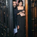 Sonam Kapoor Instagram - Date night with my baby in Versailles to one of the most beautiful dinners I’ve been too. Obviously in all @dior Also wearing this gorgeous bow from one of my favourite ribbon shops in London @vvrouleaux Make up @tanvichemburkar Hair @peteburkill Styling @nikhilmansata Outfit @dior Camera @dinesh_ahuja Paris,France