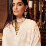 Sonam Kapoor Instagram - Bespoke Anamika for a beautiful evening that started the party season ❤️