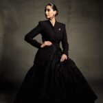 Sonam Kapoor Instagram - Picture Perfect Portrait thanks to @huishanzhang You design stunning clothes 🥰 Also wearing my @jimmychoo custom shoes from my wedding , these were my favourite pair.. I feel like an elegant 🩰 in them 😍
