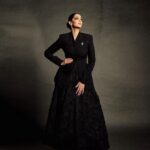 Sonam Kapoor Instagram - Picture Perfect Portrait thanks to @huishanzhang You design stunning clothes 🥰 Also wearing my @jimmychoo custom shoes from my wedding , these were my favourite pair.. I feel like an elegant 🩰 in them 😍
