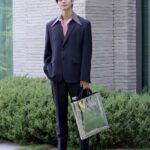 Song Kang Instagram - @prada #PradaSS24 미우치아 프라다와 라프 시몬스가 함께하는 프라다 SS24 남성복 컬렉션. 오후 9시 프라다 닷컴을 통해 함께 보실 수 있습니다☺️