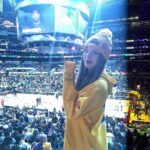 Song Yuqi Instagram - Today was really my lucky day!! Thank you for all the players that showed us such an amazing game!! Being a super fan of KingJames for more than 10years,watching him play in game in person has always been my dream.And!!! Today is really a dream come true 😭 Thank you for inspiring me through out my career.I will step up my game too! Let’s go lakers!! And …. Taco Tuesday!!!! 😛 @lakers @kingjames