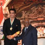 Sonu Sood Instagram - Humbled and honored to receive the Champions of Change Award Maharashtra to be conferred by the Hon’ble 37th Chief Justice of India Justice K G Balakrisnan & Hon’ble Justice Gyansudha Misra ( Former Judge Supreme Court of India ) Grateful for the opportunity to make a positive impact, and I am eager to continue contributing to the betterment of society & Indian film Industry. Thank you, Shri Nandan Jha ( Chairman Champions of Change award Committee) for acknowledging the efforts of individuals striving for positive change. 🏆🙏 🏆🙏 #ChampionOfChangeMaharashtra #ChampionsOfChangeAward #NandanJha #IFIE #InteractiveForumonIndianEconomy #PositiveImpact”
