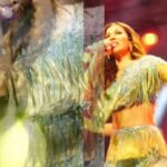 Sophie Choudry Instagram - My ultimate high🎤🎵🔥 #giglife #sophielive Forever working on bringing my audience the best live experience with my awesome team! A show that is super high on energy & glamour, that’s interactive and has a killer song list!! Pure 🔥🔥🔥 🎥 @spar.shphotography #singer #performer #teamsophie #lovemyjob #gratitude #sophiechoudry #stagestyle #trendingsongs #timetraveler