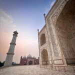 Sophie Choudry Instagram - Where love, beauty & magnificence intertwine ♾️🤍 Seeing her as the sun faded and the dark skies appeared was beyond breathtaking… #tajmahal #agra #symboloflove #mumtazmahal #shahjahan #sophiechoudry #winter #december #incredibleindia 📸 @harryrajput64 Taj Mahal