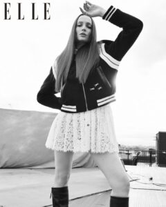 Sophie Turner Instagram - U know I like it when yo body goes BUMP BUMP BUMP Wearing @louisvuitton EIC @kenyahunt Creative Director @tom_houseofusher Fashion Director @avrilmair Picture Director @izzyparrylewis Talent Director / Interview @lottielumsden Photographer @thejemmitchell Stylist @jennedykennedy Hair @cwoodhair Makeup @naokoscintu Nails @nailsbymh