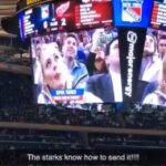 Sophie Turner Instagram – Send it for the starks 🐺 @22cory_anderson  @barstoolsports  @nyrangers Madison Square Garden