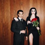 Sophie Turner Instagram - Happy Halloween from Morticia and Gomez Addams