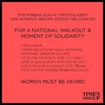 Sophie Turner Instagram - Women must be heard. Wear black and join the National Walkout on Monday, Sept. 24 at 1 pm ET/10 am PT in solidarity with Dr. Christine Blasey Ford. #BelieveSurvivors #TIMESUP
