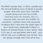 Sophie Turner Instagram - #worldsuicidepreventionday
