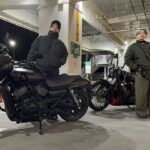 Sota Hanamura Instagram - 海ほたる！！ 後輩くんが、僕のバイク乗ってきてくれたので、 2台とも僕のバイク。 まさか自分のバイク並べて写真撮れるなんて。。。 #da_ice #バイク #ハーレー #FXBRS #xg750 #ストリート750 #ブレイクアウト114