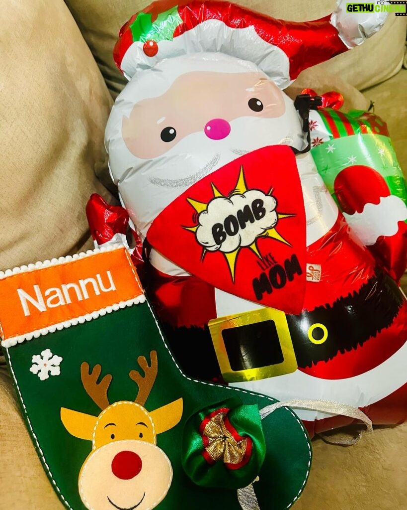 Soundarya Sharma Instagram - All things Christmas 🎄🎅🏼🎉🪅🎊 #Christmas #ChristmasEve #MerryChristmas #Nannu #HappyHolidays