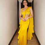Soundarya Sharma Instagram - शुभ दिवाली 💛✨🪔💥 Styled by: @juhi.ali Pre draped saree: @asaga.in Jewellery: @rubans.in #HappyDiwali #ShineOn