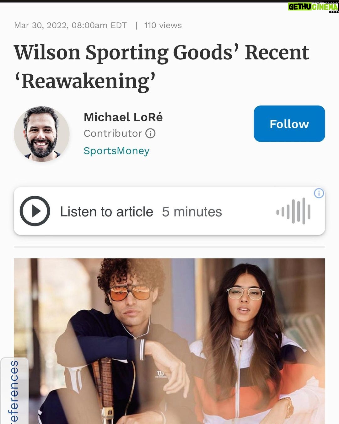 Spencer Paysinger Instagram - The Duke: Factory to Field being featured in @forbes as one of the reasons behind the recent @wilson “reawakening” is further confirmation that the relationship @welcometomoorest is building with Wilson Sports is off to a great start. Hype for more!