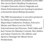 Spencer Paysinger Instagram – Secrets out. I’m hella hype to be Executive Producing this project alongside @michaelstrahan Adam McKay and our other great  partners. So many highs and lows securing this story over the past two months but now we’re off and running with @hbo. COMING 2022!!!