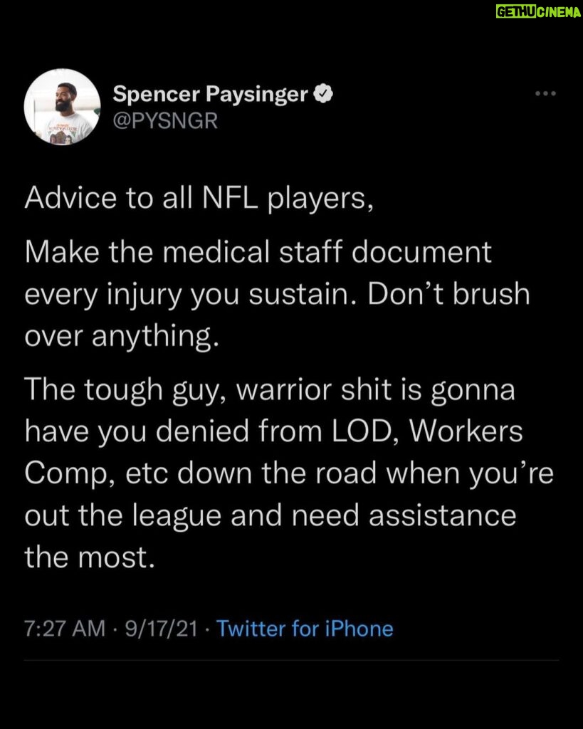 Spencer Paysinger Instagram - I’m fine…but what about Coop?!