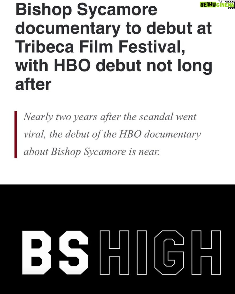 Spencer Paysinger Instagram - B.S High is heading to @tribecafilmfestival !!! Two years ago a text to @alexrichanbach leads to a screenshot from Adam McKay that leads to a cold text to @michaelstrahan, selling to @hbo, and the dynamic directing duo of @travon and @martindesmondroe! Had a blast producing this one. S/O to the gawd @conschwartz @marypilon @ethanj_lewis @meechgolden @achawla1 and the entire team that got this to and through the finish line. …and s/o to @complex for canceling my meeting 30mins before to go with the other guys!