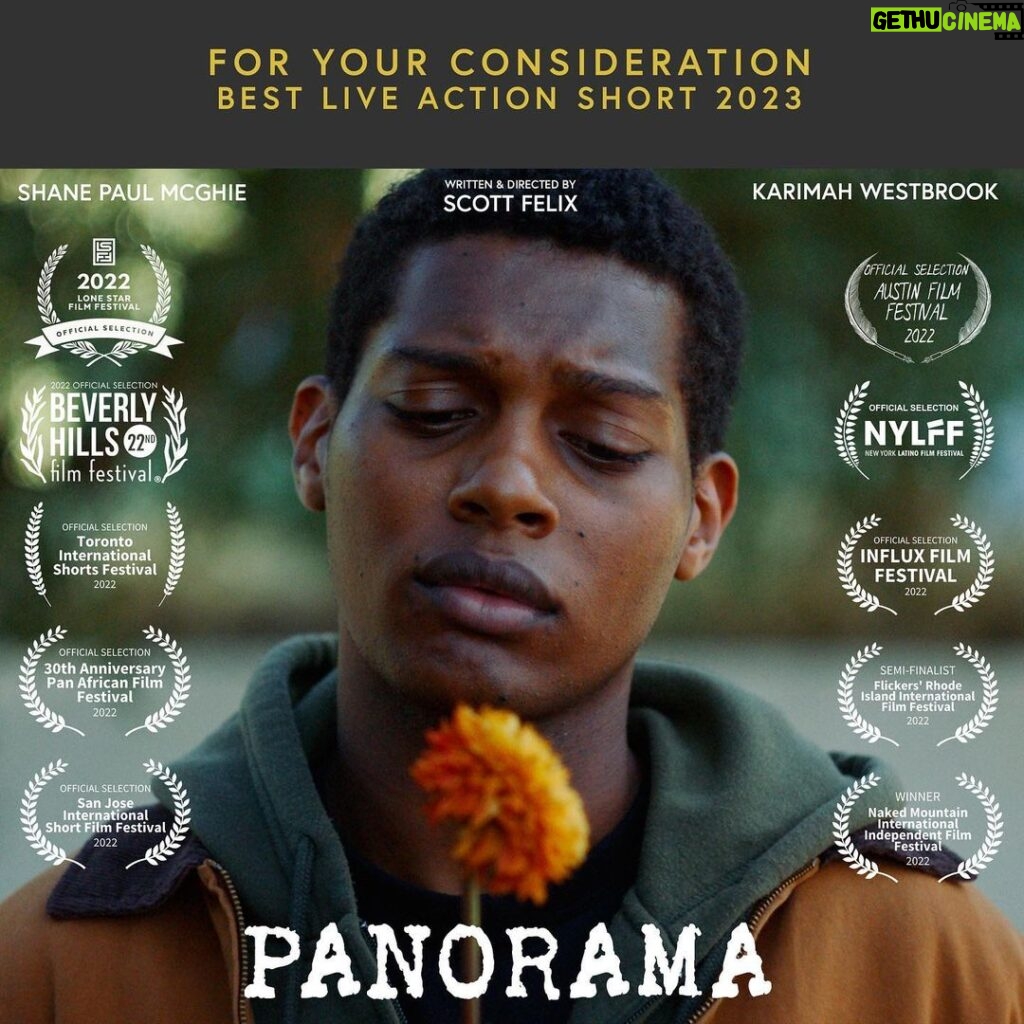 Spencer Paysinger Instagram - When a personal story galvanizes a team to create ART, the result is PANORAMA. PANORAMA - A story that follows a mother and son into the cosmos... FOR YOUR CONSIDERATION. Now available in the Academy Screening Room. Screenings/Q&As to be announced shortly. Stay Tuned!