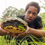 Spoken Reasons Instagram – You just never know what might end up biting the hook 🎣😎🤷🏾‍♂️🐢 .. Y’all follow my nature boy page @SpokeGangFishin .. For all my peoples that’s interested in this hunting/fishing lifestyle! • #FCHW ⚡️ In The Woods