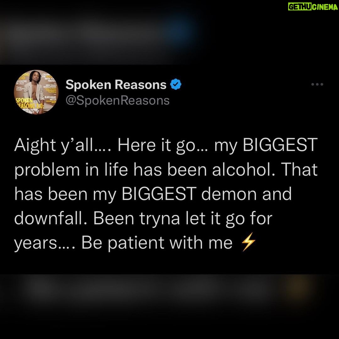 Spoken Reasons Instagram - Also had a DUI š¤·š¾āāļø.. And Iām on Papers