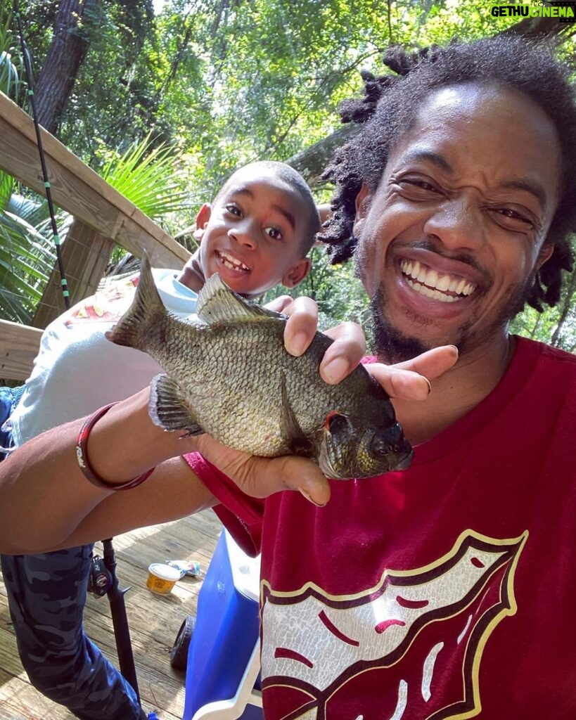 Spoken Reasons Instagram - Lil Man said “Daddy I wanna go fishing”….We did just that! Don’t let these people tell you what Success is. It’s literally what you make it. He used to run from errthang. Now he won’t stay out the way 🤷🏾‍♂😎 • #FCHW ⚡@SpokeGangFishin