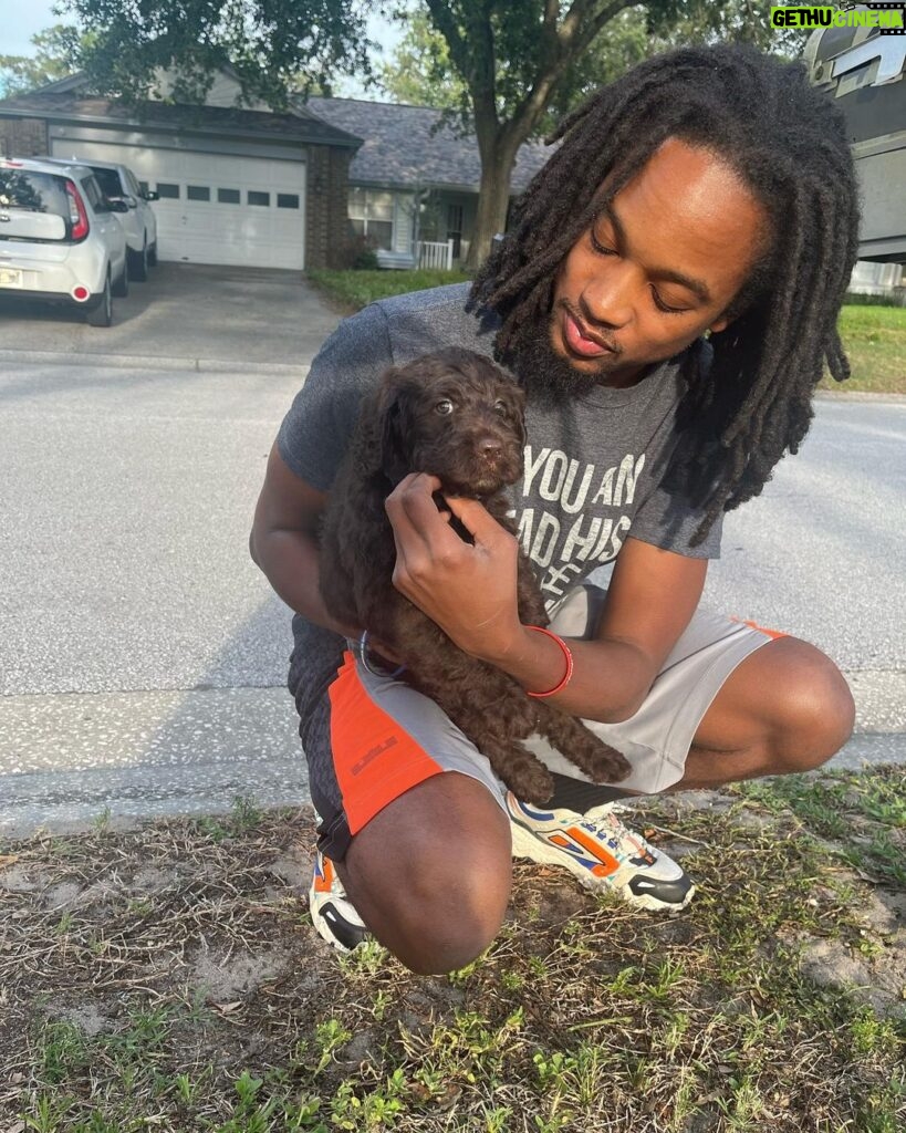Spoken Reasons Instagram - New addition to the Family Spoke Gang! His name…… @MangoDraco_ 🐕.. Follow him ⚡Right now he’s 10 Weeks old and is already House Broken + More w/ Tricks! He has his own YouTube as well. I’ll break it down on how I do things w/ em along the way⚡ I got em from this cool lady in the Tampa Bay Area name @labradoodlesrm .. She got a few more left! 🦴 😉 #DogLovers #DogLover #labradoodle #poodlemix #labrador #SpokeReasons #SpokeGang #FCHW #Love #DogLover #Dog #PETA #Pet #Puppy #PuppyLove